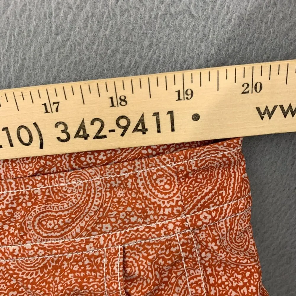 Onia Mens The Calder Board Shorts Swim Trunks Mens Size 40 Paisley Print Lined